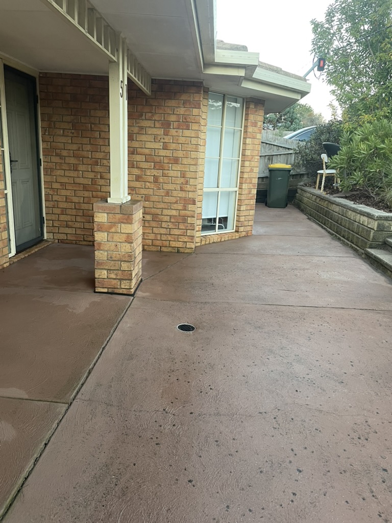 Driveway after